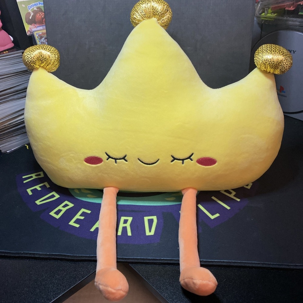 Holiday Home Princess Crown Plush Retro Buddies Squishy 14" Yellow Toy Christmas